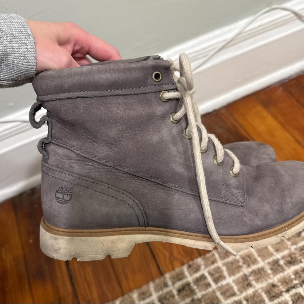Timberland Bramhall Purple Gray Lace-Up Boots